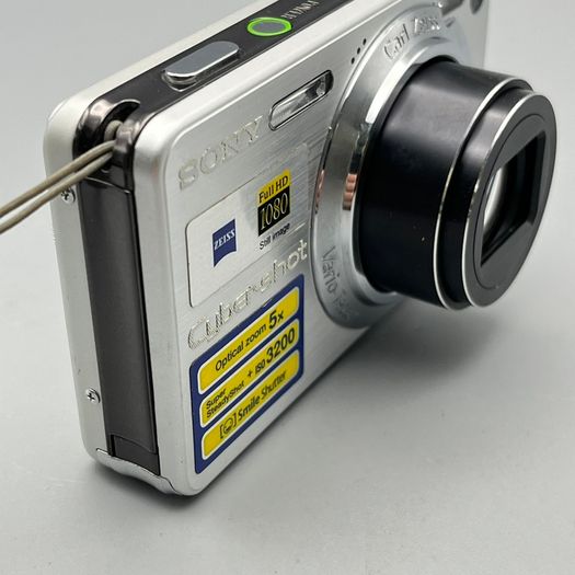 Sony DSC-W150 8.1MP Digital Camera Silver Tested - Full Kit