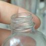 468 - Set of 6 Vintage Clear Glass Cork Screw Top Collectible Decorative Bottles Image 4