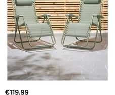 Garden sun loungers