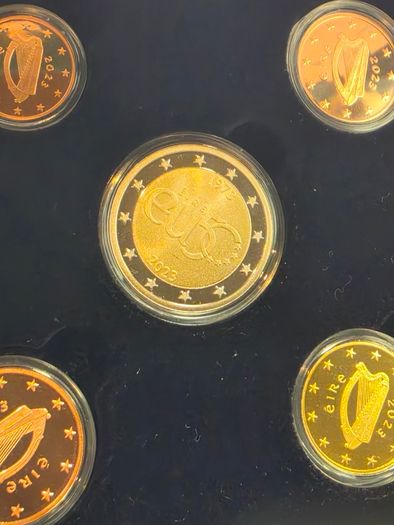 Ireland 2023 Euro Coin Proof Set in Original Holder with COA