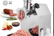 Electric meat grinder with 3.2 kg/min capacity, industrial 850 W