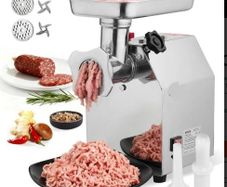 Electric meat grinder with 3.2 kg/min capacity, industrial 850 W