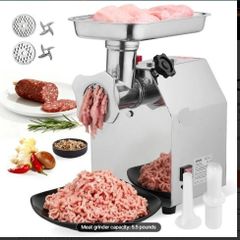 Electric meat grinder with 3.2 kg/min capacity, industrial 850 W