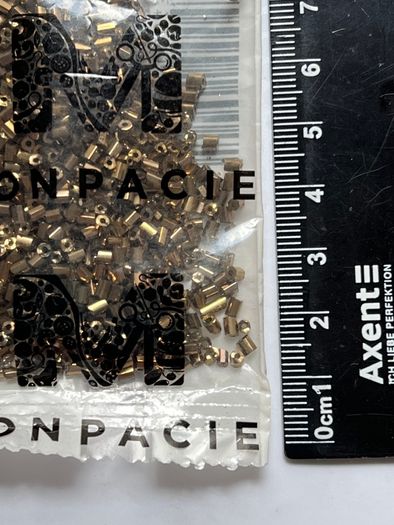 Beads 20g metallic gold in bag
