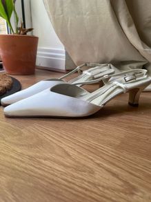 Ivory kitten heels