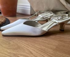 Ivory kitten heels
