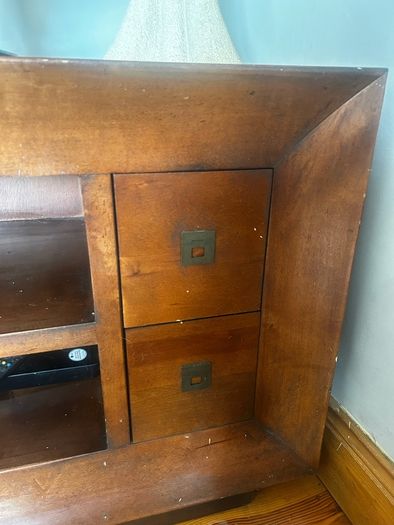 Solid wood console