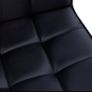 PU Leather Office Chair, Swivel Computer Chair with Arm, Wheels, Adjustable Height, Mid Back, Black Image 6