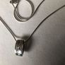 Sterling silver necklace and pendant Image 6