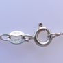 Vintage Blue Sparkle CZ Crystal in Sterling Silver 925 and Necklace length 16" - 6,03g Image 8