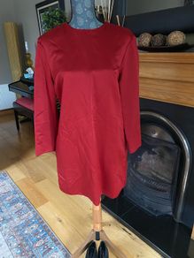 Zara mini red satin dress