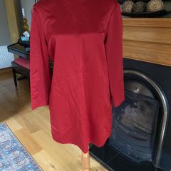 Zara mini red satin dress