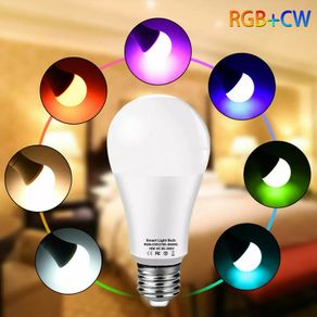 Tuya E27 Smart Light Bulb, 9W 220-240V, RGBW LED Color Changing Bulbs, Tuya Smart&Smart Life APP Control,APP Dimmable Music Sync