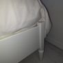 King Size White Wooden Bed Image 6