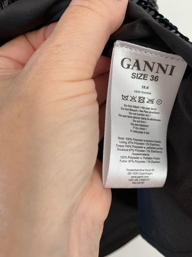 GANNI midi sequin skirt