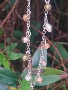 Vintage Sterling Silver necklace with Semi-Precious stones