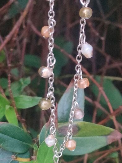 Vintage Sterling Silver necklace with Semi-Precious stones