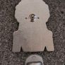 Mexican, day of the dead, pin back badge. Image 2