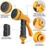 Expandable Garden Hose Pipe - Expanding Hose 100FT with 10 Modes Spray Gun, 3 Times Flexible Water Hose with 1/2", 3/4" and Quick Fittings, No-Leaking &Lightweight for Gardening, Washing (100FT) Image 3