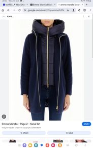 Designer Emme by Marella - Coat - Navy - Fits UK 10 - BNWT RRP 248