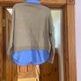 Mango Combined Knit Jumper and Shirt Mock Layer Top   Size XL UK 14 Image 10