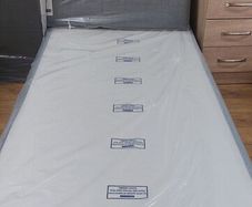Single bed base and headboard