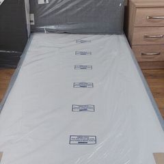 Single bed base and headboard