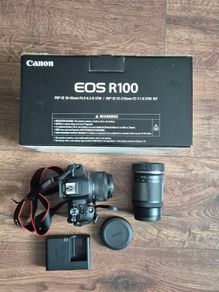 canon eos r100 with brand new travel bag