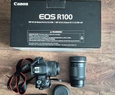 canon eos r100 with brand new travel bag