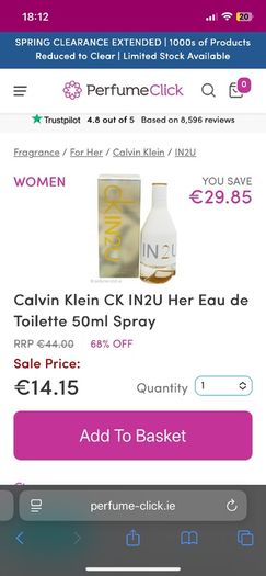 Calvin Klein CK IN2U eau de toilette