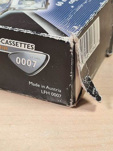 PHILIPS 0007 audio mini cassettes executive tape 60 min dictation tapes x 10 Blank dictaphone