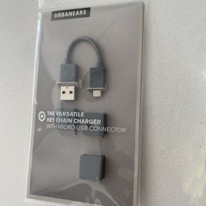 Urbanears Charge and Sync Key Chain Charger, USB A to USB B | Micro