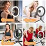 10Inches Dimmable LED Ring Light with 3 Color Modes & 10 Brightness Level for Phone, Makeup, Live Streaming, Tiktok, YouTube Video Image 2