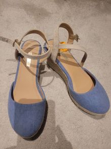 New denim Espadrilles size 4