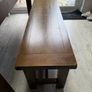 Solid Oak Extending Dining Table & matching Bench Image 8