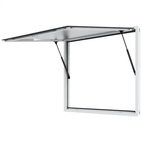 Concession Window for Food Truck, 48"x36" Aluminum Alloy Food Truck Service Window, Up to 85 Degrees Stand Serving Window