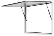 Concession Window for Food Truck, 48"x36" Aluminum Alloy Food Truck Service Window, Up to 85 Degrees Stand Serving Window