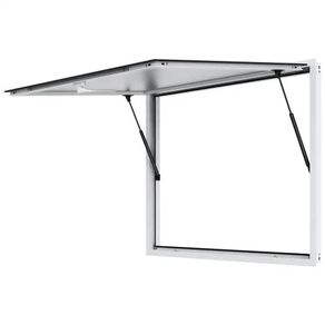 Concession Window for Food Truck, 48"x36" Aluminum Alloy Food Truck Service Window, Up to 85 Degrees Stand Serving Window
