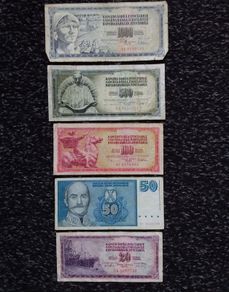 Jugoslavia / Yugoslavia Banknotes (5) - 1970s  - 90s