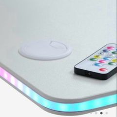 LED gaming desk in black