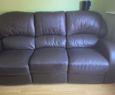 3 piece leather recliner