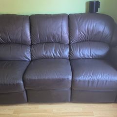 3 piece leather recliner