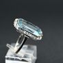 Stunning Antique Art Deco Aquamarine Ring Image 7