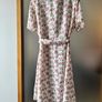 Flower print dress with waist strap size S Image 2
