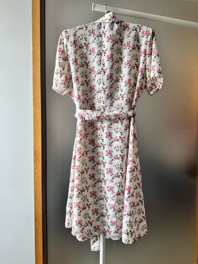 Flower print dress with waist strap size S