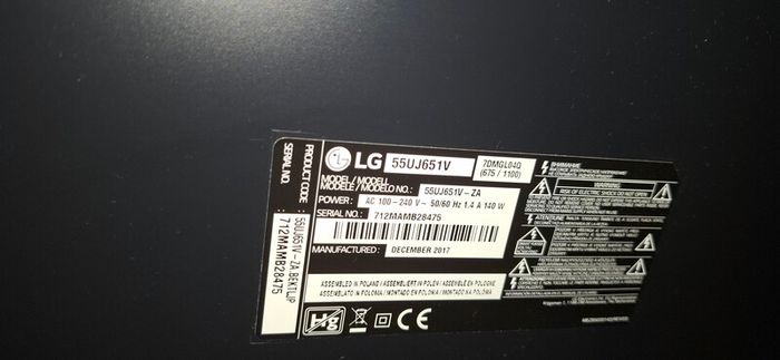 LG 55inch smart TV