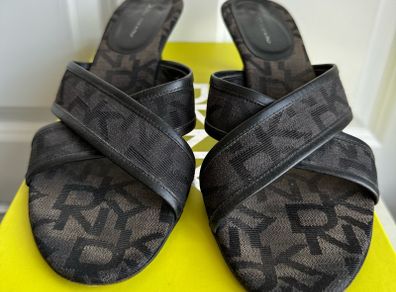 DKNY black mules - sz 5.5
