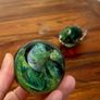 2 Vintage Hand- blown Glass Paperweights Image 9
