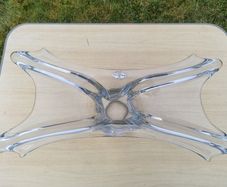 Vannes Le Chatel Crystal French Art Glass Centerpiece Bowl