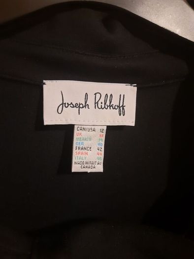 Joseph Ribkoff black asymmetrical jacket